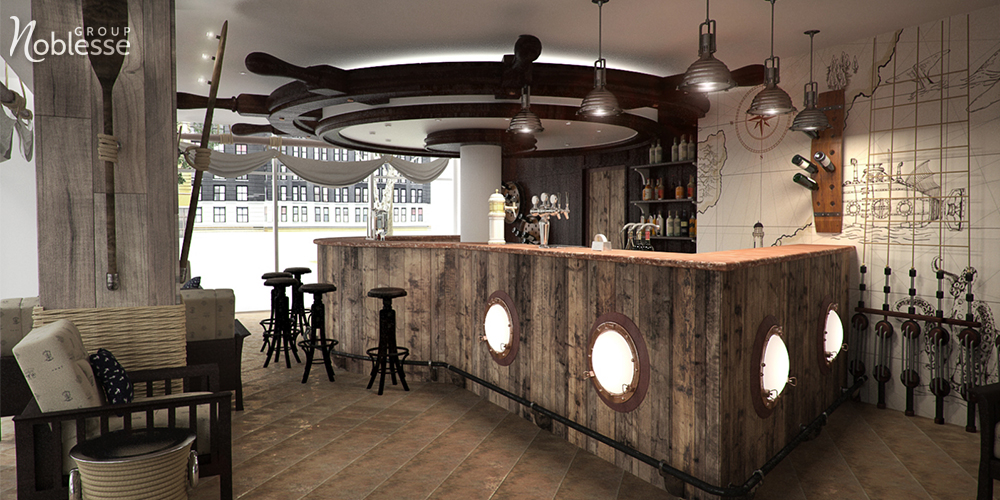 Design Interior Bar Tematic-Hotel Bicaz Pirates Resort