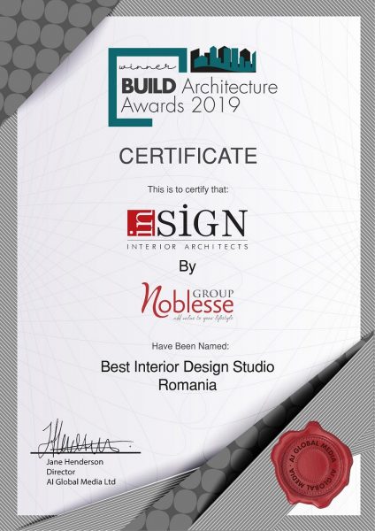 inSIGN a fost desemnat „Best Interior Design Studio in Romania”