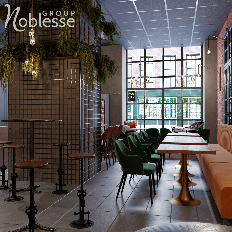 design interior cafenea in stil eclectic Bucuresti 