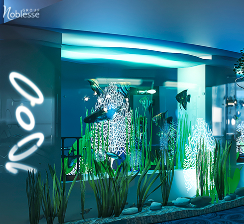 proiect servicii Noblesse amenajare lobby hotel design interior in stil modern