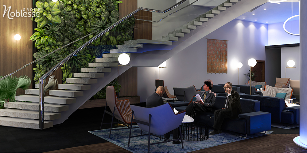 proiect servicii Noblesse amenajare lobby hotel design interior in stil modern