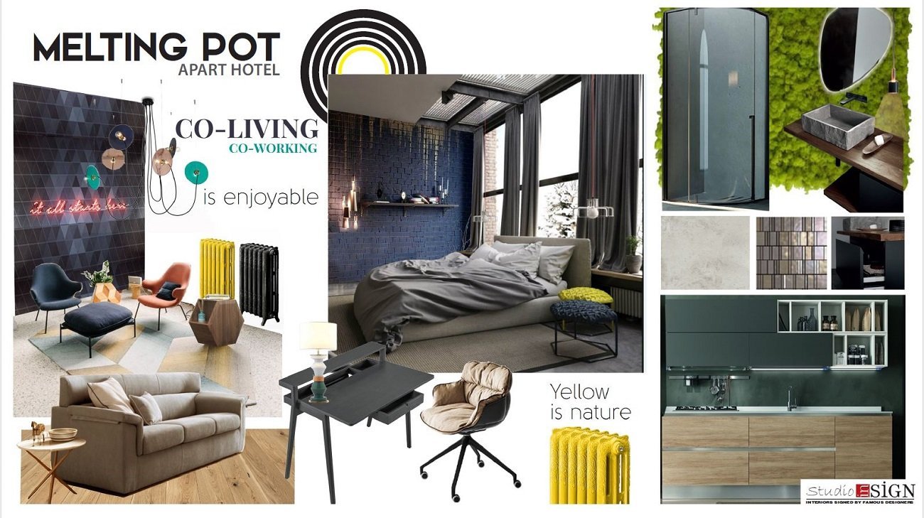 moodboard apartament hotel