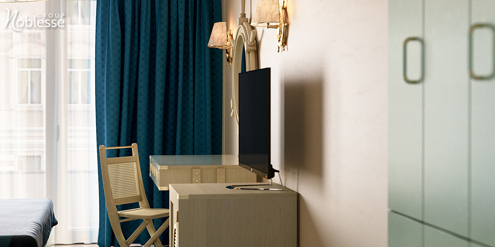 camera de hotel mamaia Noblesse design interior in stil navy