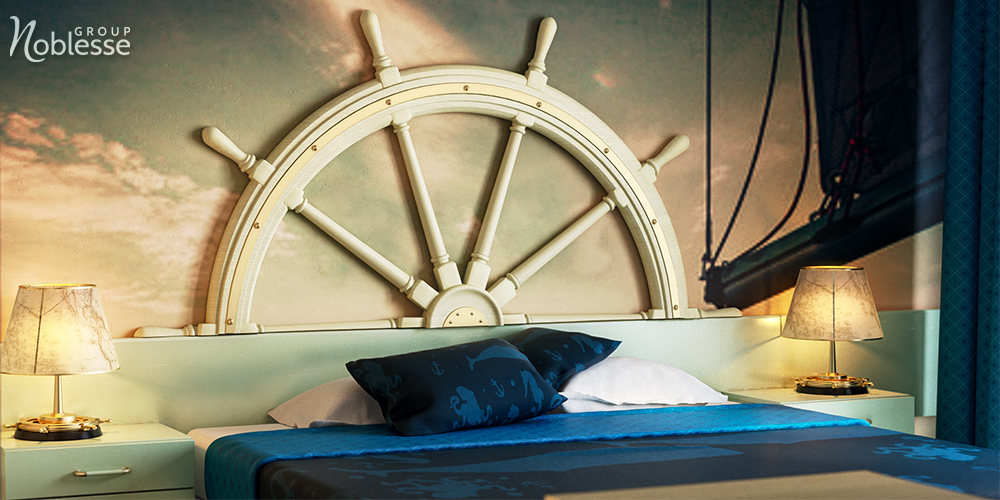 camera de hotel mamaia Noblesse design interior in stil navy