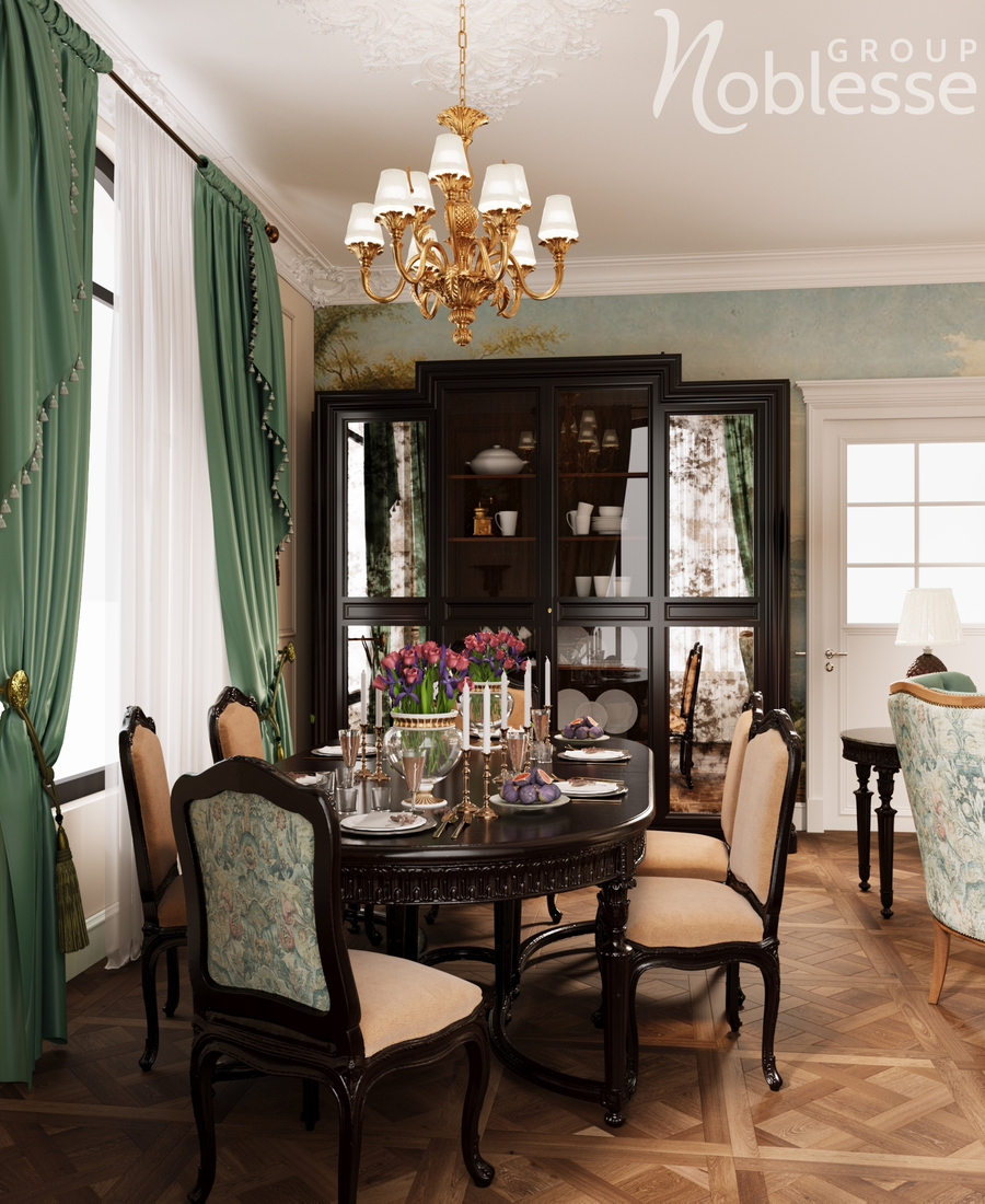 Design interior living in stil neoromanesc - Noblesse Group
