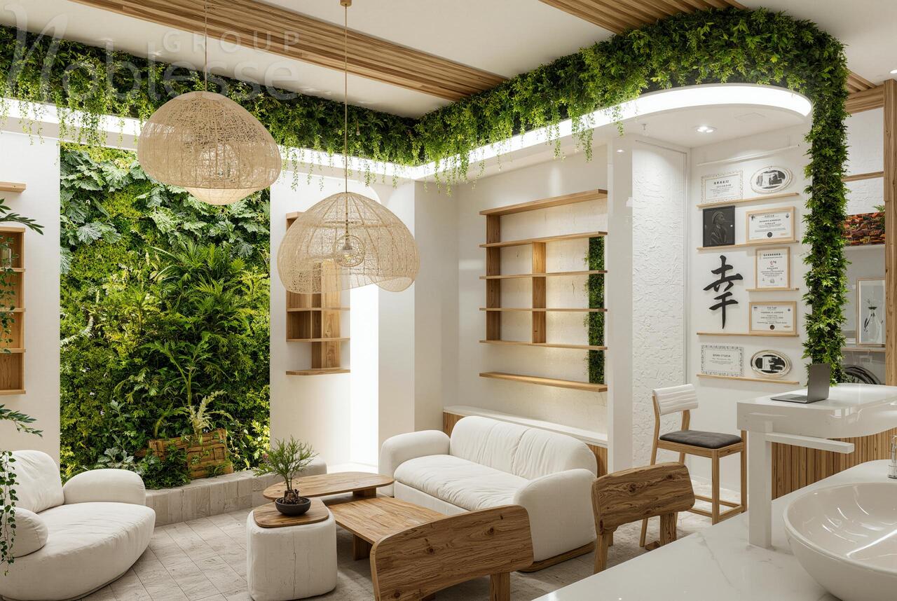Design interior spatiu comercial Kangen showroom Bucuresti by Noblesse Group