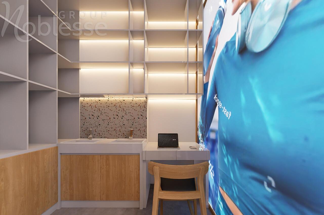 Design interior spatiu comercial Kangen showroom Bucuresti by Noblesse Group