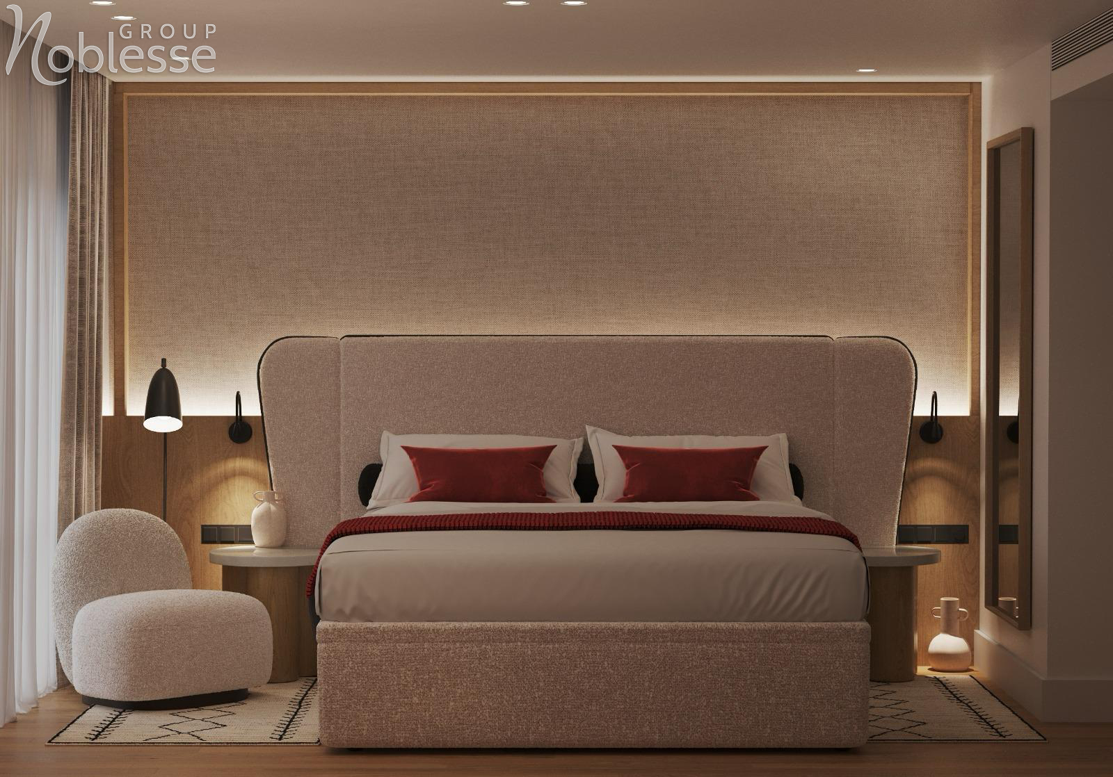 Proiect design interior camera standard hotel Mercure Brașov by Noblesse Group