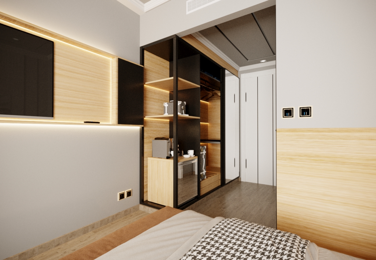 Proiect design interior camera standard hotel Mercure Brașov by Noblesse Group