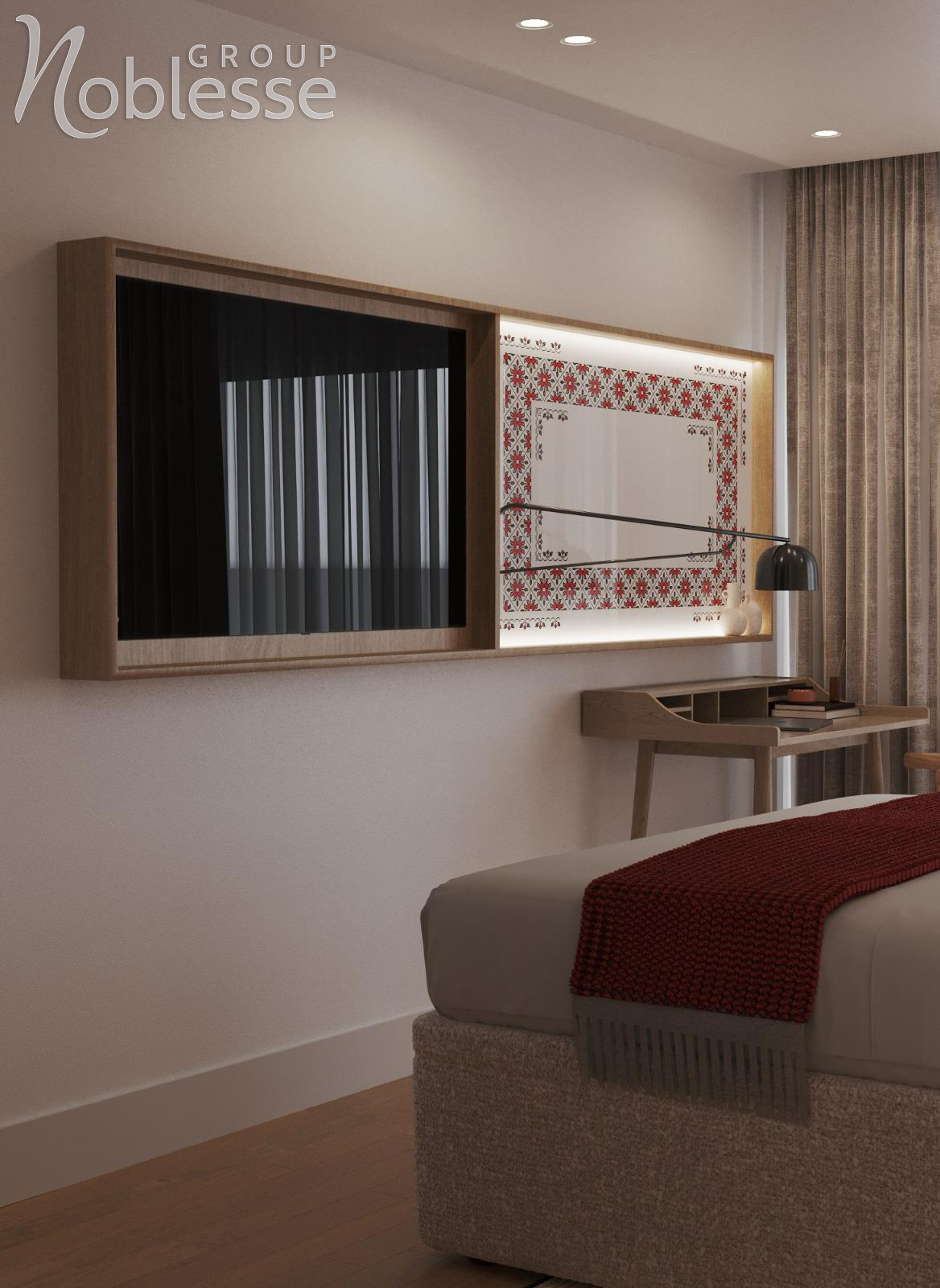 Proiect design interior camera standard hotel Mercure Brașov by Noblesse Group