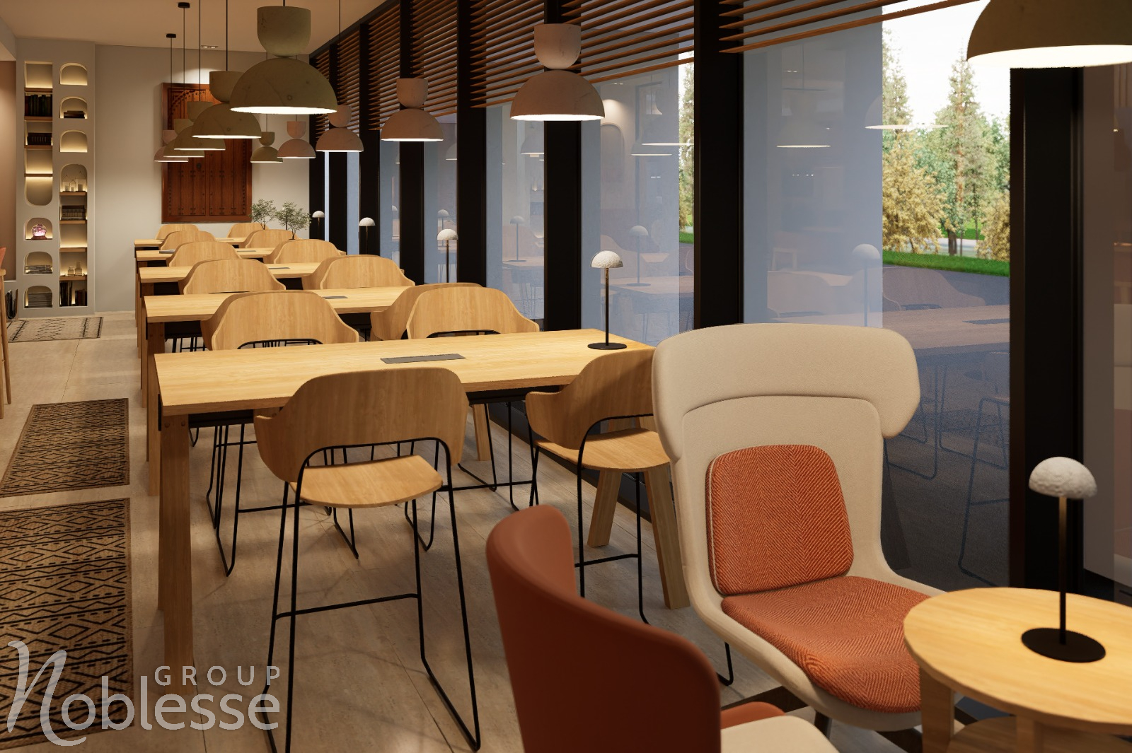 Proiect design interior restaurant hotel Mercure Brașov by Noblesse Group