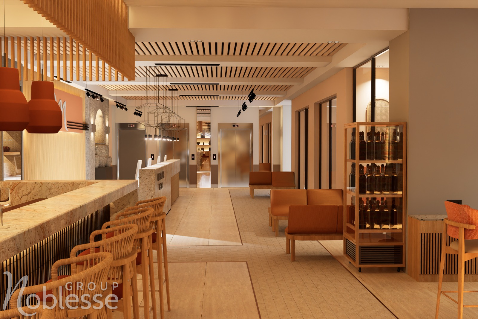 Proiect design interior restaurant hotel Mercure Brașov by Noblesse Group
